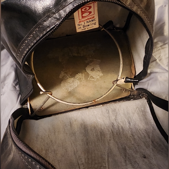 VINTAGE 60’s Bowling Ball Bag Weekender Carry On Bag - Picture 9 of 9